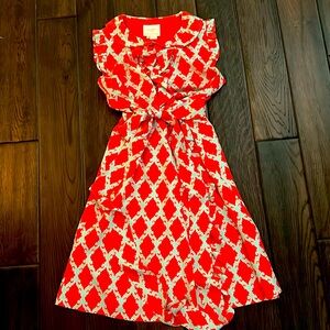 kate spade new york Silk Geometric Wrap Dresses size 4